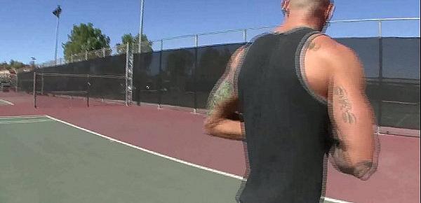  Hot blonde picked up at the tennis club and fucked